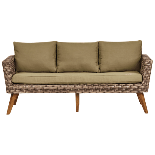 Beliani Conjunto lounge Ratan sintético VITTORIA XL