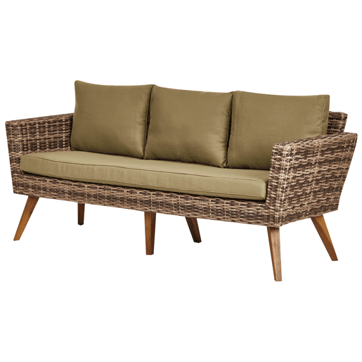 Beliani Conjunto lounge Ratan sintético VITTORIA XL