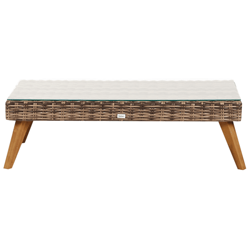 Beliani Conjunto lounge Ratan sintético VITTORIA XL