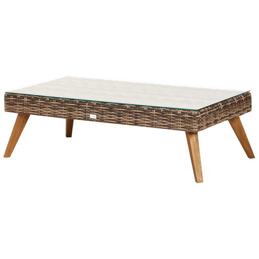 Beliani Conjunto lounge Ratan sintético VITTORIA XL