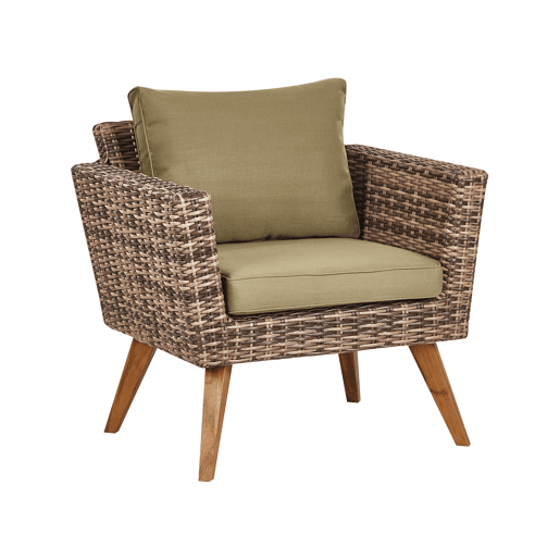 Beliani Conjunto lounge Ratan sintético VITTORIA XL
