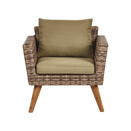 Beliani Conjunto lounge Ratan sintético VITTORIA XL
