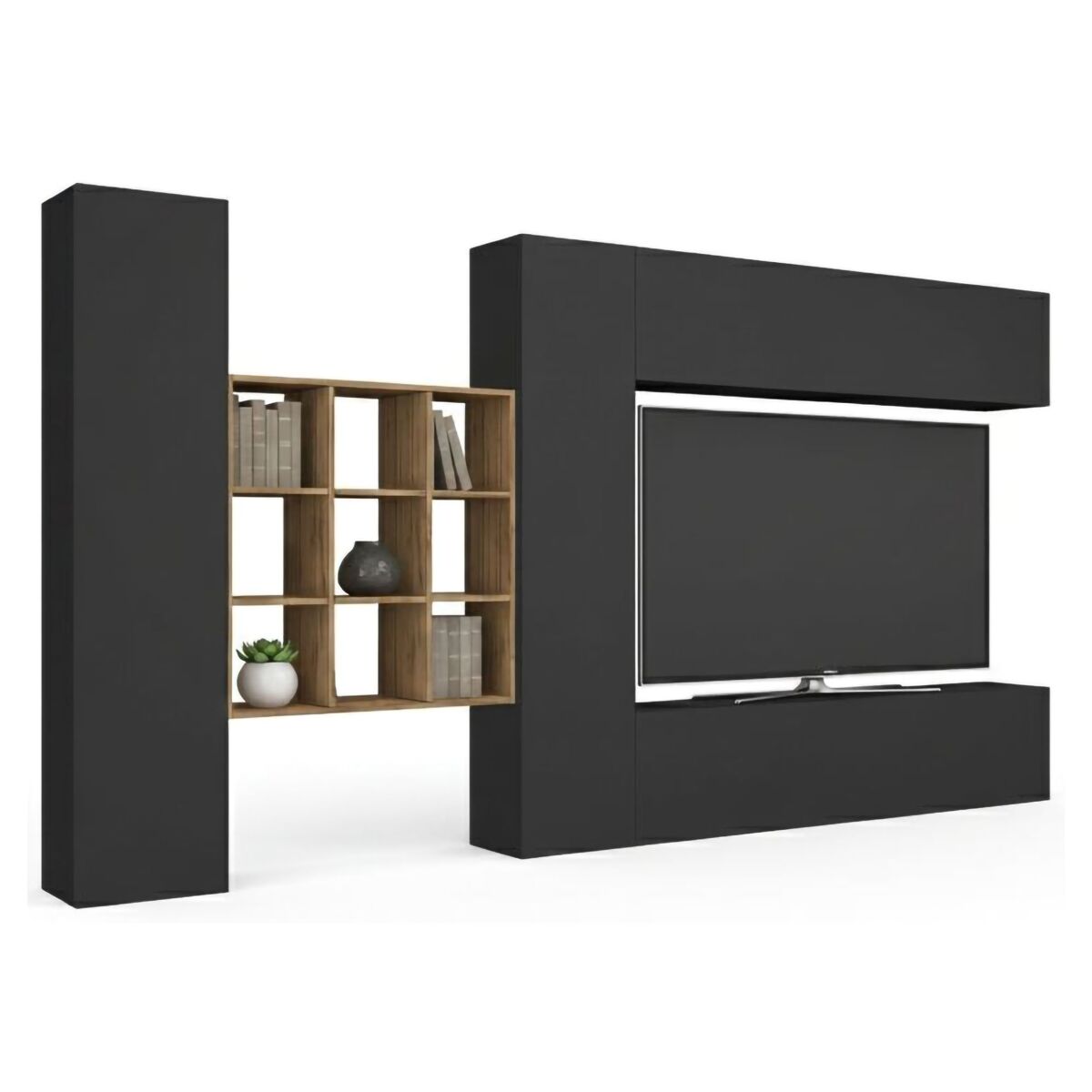 Conjunto de salón mueble TV 4 puertas 350