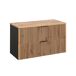 Conjunto de muebles con lavabo individual columna y 3 armarios de pared Gaia 100 Conjunto de muebles con lavabo individual columna y 3 armarios de pared Gaia 100 Madera
