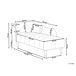 Beliani Chaise longue izquierdo Terciopelo IVRY Beliani Chaise longue izquierdo Terciopelo IVRY Gris