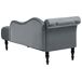 Beliani Chaise longue izquierdo Terciopelo IVRY Beliani Chaise longue izquierdo Terciopelo IVRY Gris