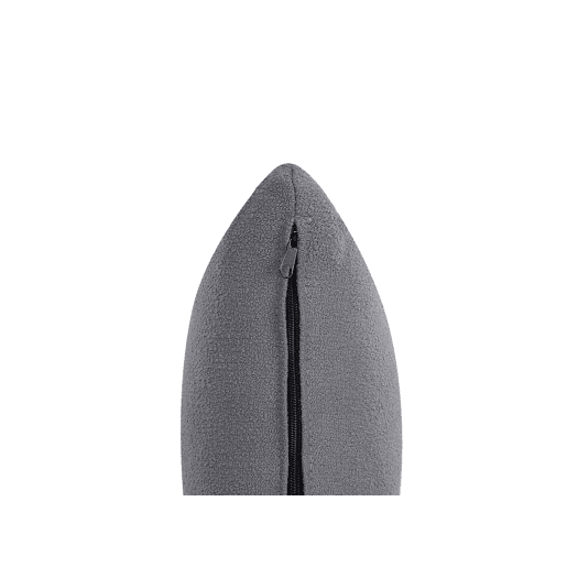 Chaise longue à direita CHEVANNES Bouclé Cinzento escuro