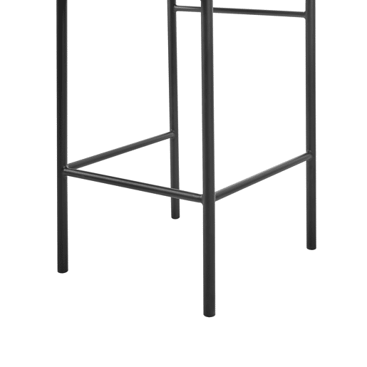 Conjunto de 2 bancos de bar AMAYA Bouclé Branco creme
