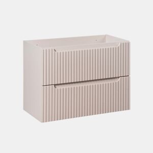 Móvel sob lavatório 80cm 2 gavetas Riva Caxemira
