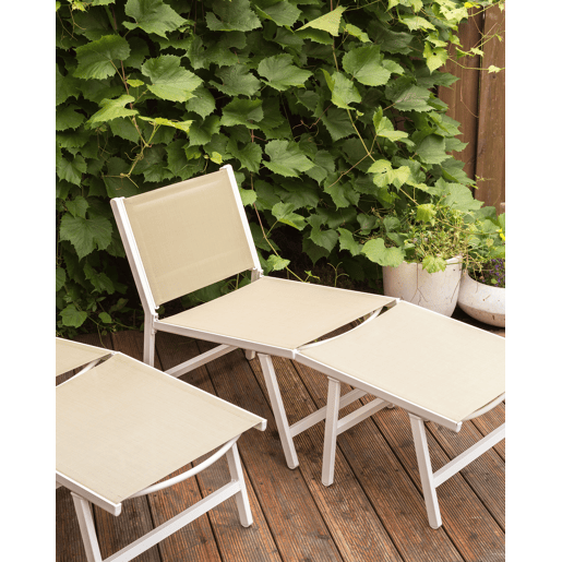 Cadeira de jardim MARCEDDI Metal BrancoCreme
