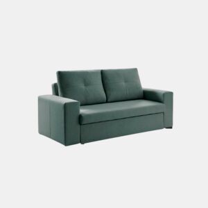 Sofá-cama de luxo de 3 lugares na cor Capri Blue.