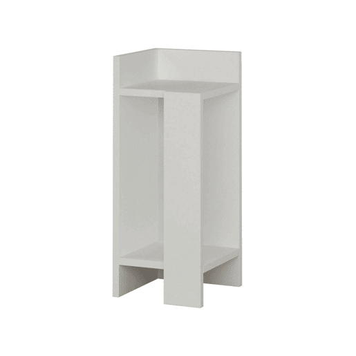 Mesa de cabeceira com efeito madeira