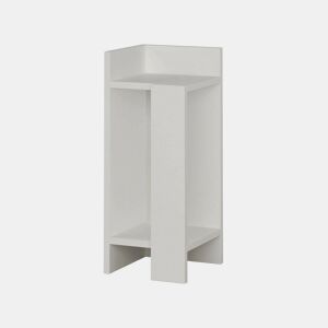 Mesa de cabeceira com efeito madeira