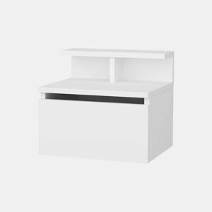 Mesa de cabeceira com efeito madeira