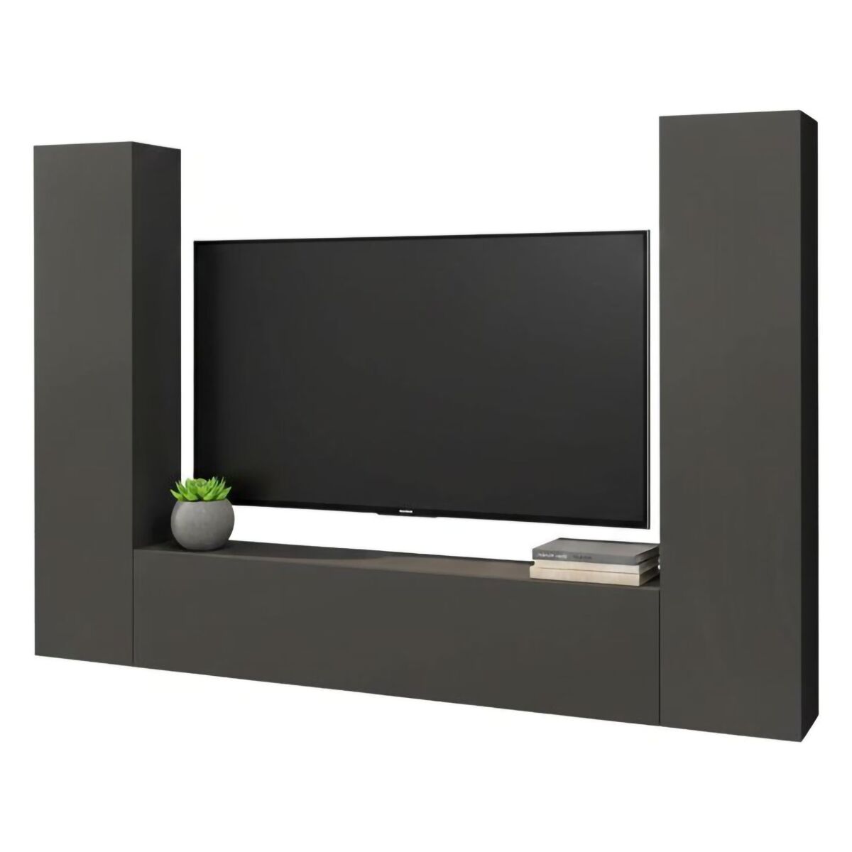 Conjunto de salón mueble TV 3 puertas 260