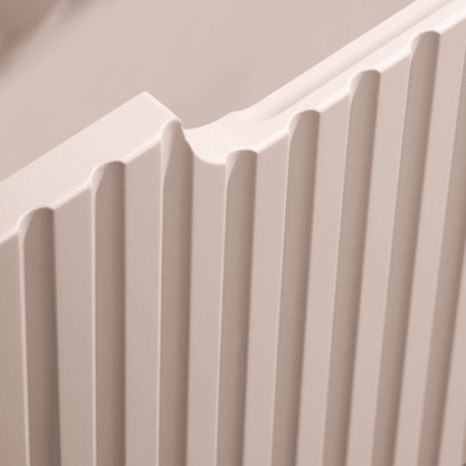Lavatório simples integrado 60cm 2 gavetas Riva Cashmere
