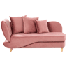 Beliani Chaise longue à esquerda Veludo MERI