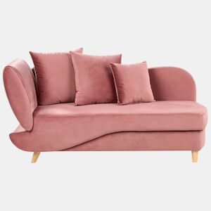 Beliani Chaise longue à esquerda Veludo MERI