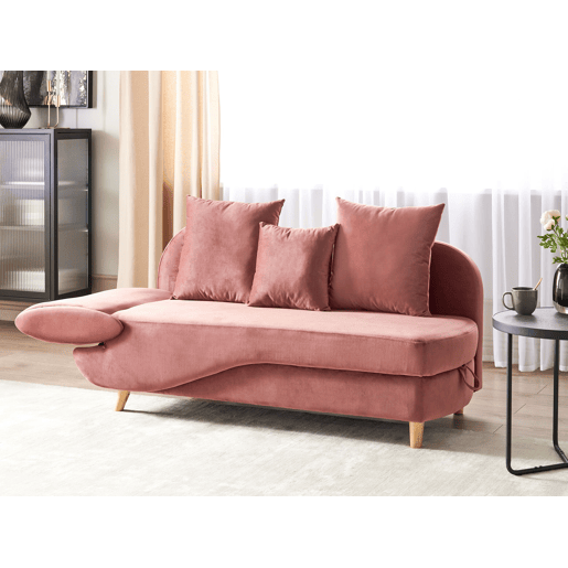 Beliani Chaise longue à esquerda Veludo MERI
