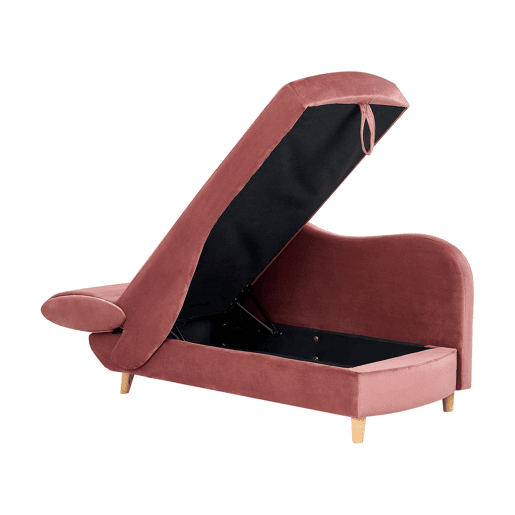 Beliani Chaise longue à esquerda Veludo MERI
