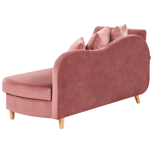 Beliani Chaise longue à esquerda Veludo MERI