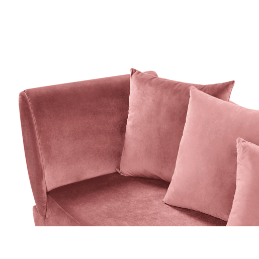 Beliani Chaise longue à esquerda Veludo MERI