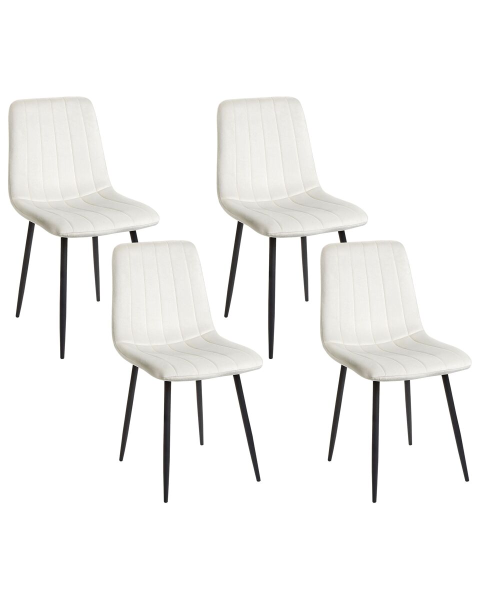 Beliani Silla de comedor KALISPELL Crema