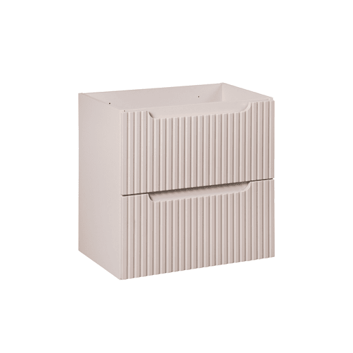 Móvel sob lavatório 60cm 2 gavetas Riva Caxemira