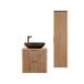 Conjunto de muebles con lavabo individual y columna Gaia 60 Conjunto de muebles con lavabo individual y columna Gaia 60 Madera