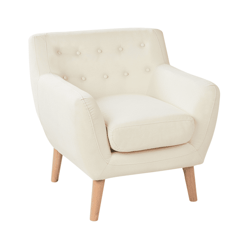 Poltrona MOTALA Tecido Creme claro