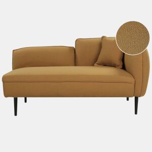Beliani Chaise longue à direita Bouclé CHEVANNES