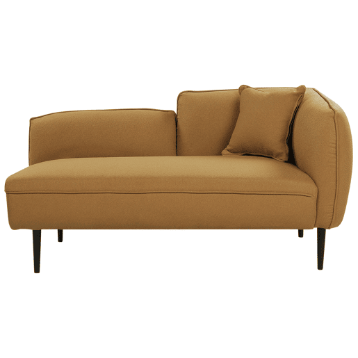 Beliani Chaise longue à direita Bouclé CHEVANNES