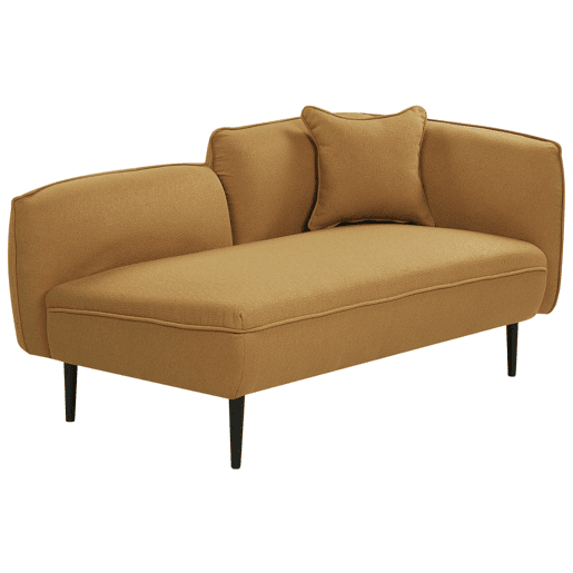 Beliani Chaise longue à direita Bouclé CHEVANNES