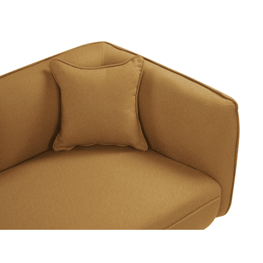 Beliani Chaise longue à direita Bouclé CHEVANNES