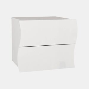 Mesa de cabeceira com efeito madeira