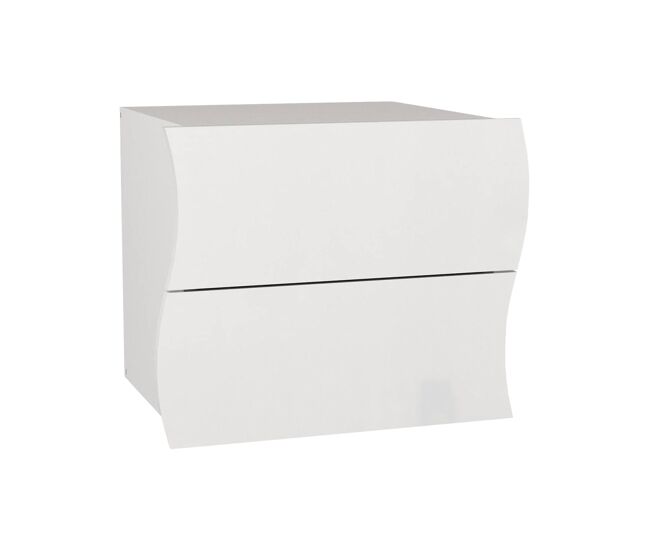 Mesa de cabeceira com efeito madeira