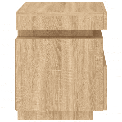 vidaXL Mesas cabeceira c luzes LED 2 pcs 40x39x48,5cm carvalho sonoma vidaXL Mesas cabeceira c luzes LED 2 pcs 40x39x48,5cm carvalho sonoma