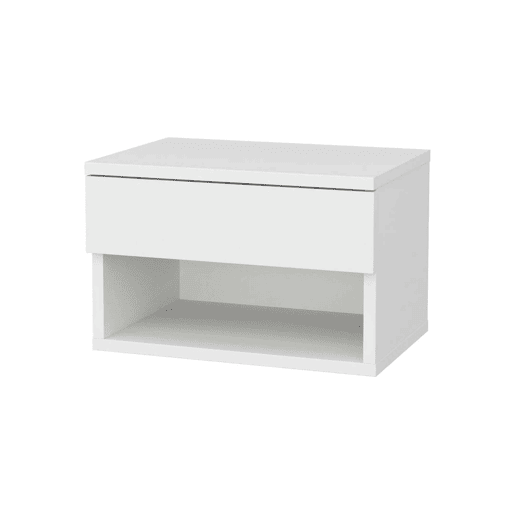Mesa de cabeceira com efeito madeira