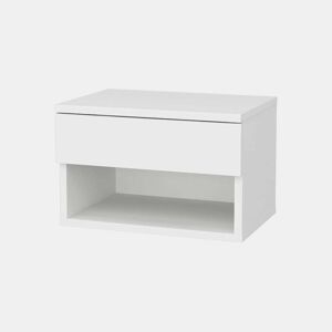 Mesa de cabeceira com efeito madeira