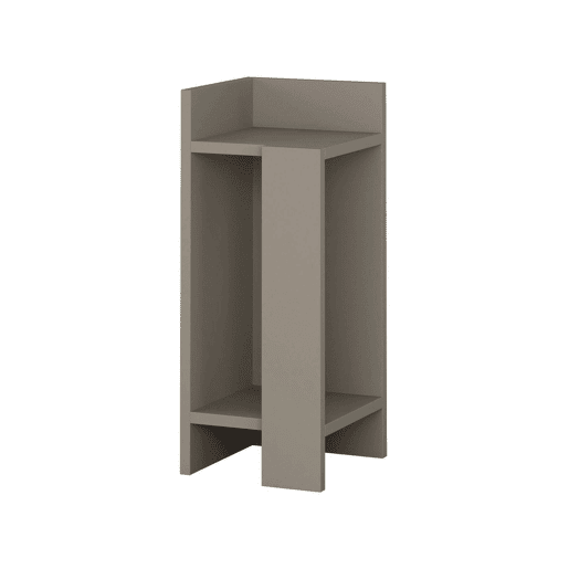 Mesa de cabeceira com efeito madeira
