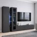 Conjunto de salón mueble TV 3 puertas y luz LED 280 Conjunto de salón mueble TV 3 puertas y luz LED 280 Blanco
