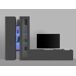 Conjunto de salón mueble TV 3 puertas y luz LED 280 Conjunto de salón mueble TV 3 puertas y luz LED 280 Blanco