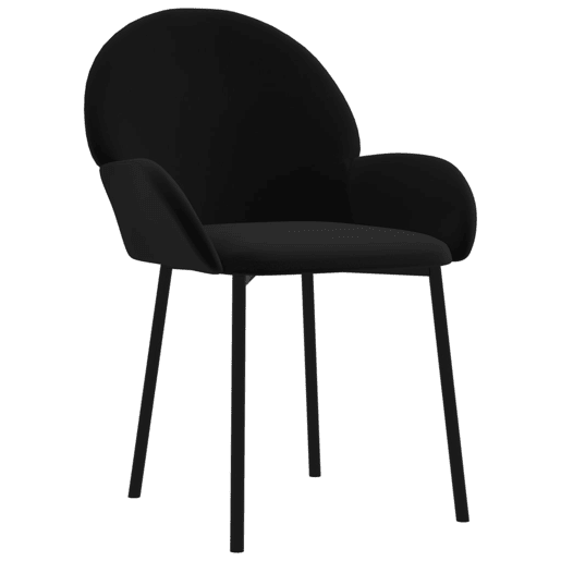 vidaXL Cadeiras de jantar 2 pcs veludo preto vidaXL Cadeiras de jantar 2 pcs veludo preto