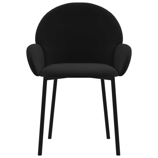 vidaXL Cadeiras de jantar 2 pcs veludo preto vidaXL Cadeiras de jantar 2 pcs veludo preto