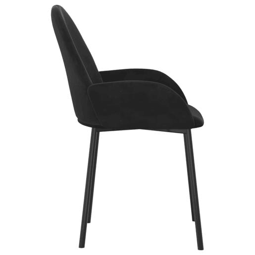 vidaXL Cadeiras de jantar 2 pcs veludo preto vidaXL Cadeiras de jantar 2 pcs veludo preto