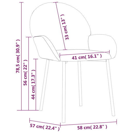 vidaXL Cadeiras de jantar 2 pcs veludo preto vidaXL Cadeiras de jantar 2 pcs veludo preto