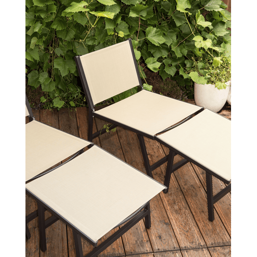 Cadeira de jardim MARCEDDI Metal Creme
