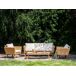 Beliani Conjunto de jardín Ratán sintético VITTORIA XL Beliani Conjunto de jardín Ratán sintético VITTORIA XL Blanco/ Beige