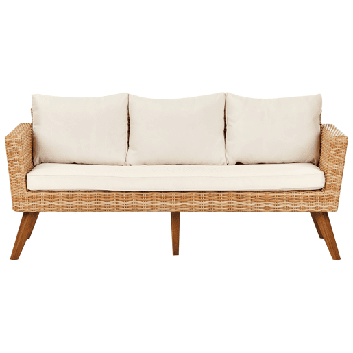 Beliani Conjunto lounge Ratan sintético VITTORIA XL