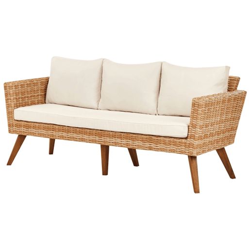 Beliani Conjunto lounge Ratan sintético VITTORIA XL